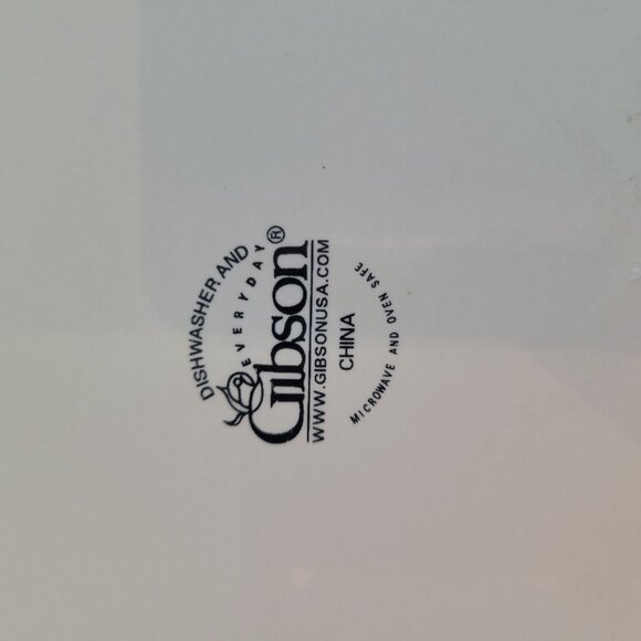 Gibson Everyday English Ivy 11" Ceramic Plates Set Of 2 - Picture 3 of 6